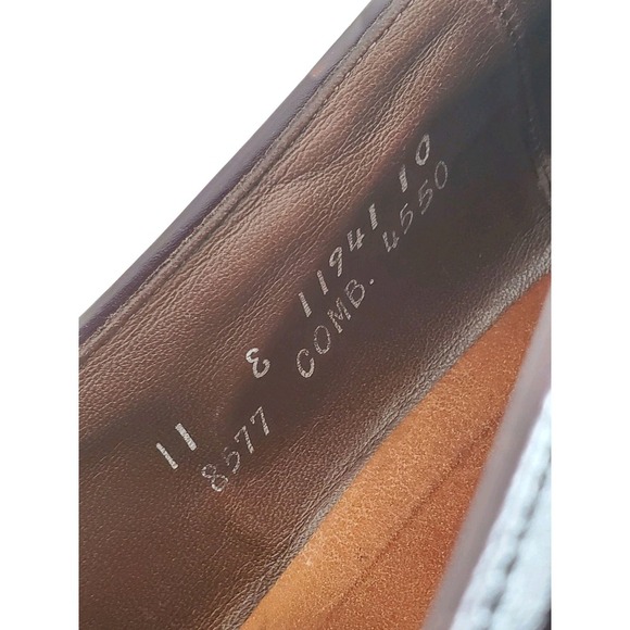 Allen Edmonds Manchester Wingtip Tassel Dress Shoes Loafer Mens 11 E Oxblood Red - Picture 4 of 12